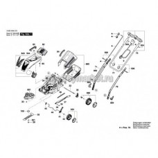 Нижняя рукоятка для газонокосилки Bosch (арт. F016F04734)